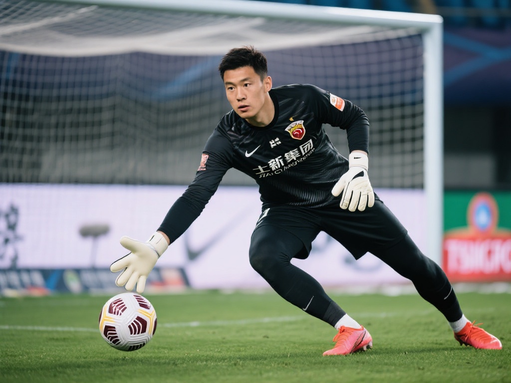 新门将以其迅捷的反应、稳健的技术和良好的