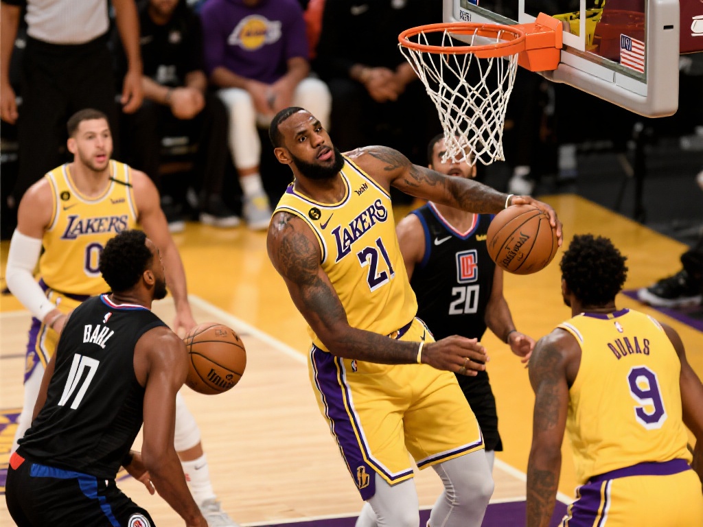 湖人队在本次季后赛中的表现依然稳健。勒布