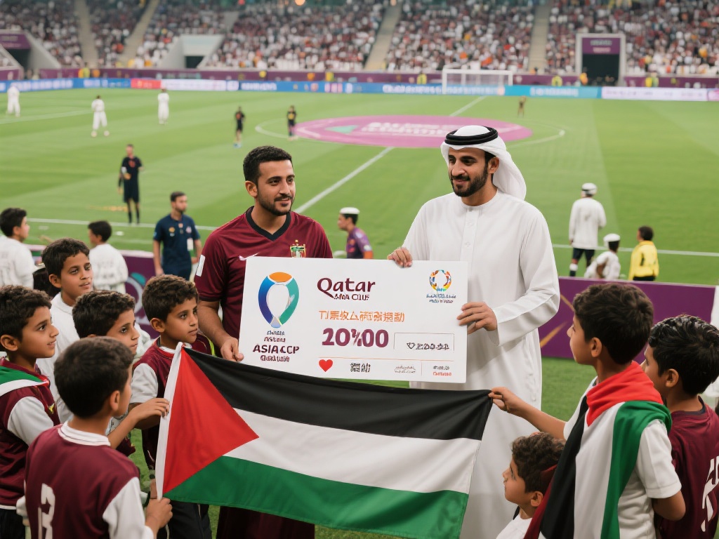 卡塔尔亚洲杯门票收入全数捐赠巴勒斯坦，人道善举获赞！