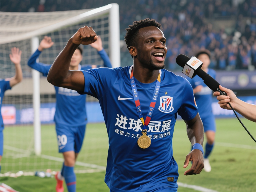 马莱莱在这场比赛中的表现无疑是申花夺冠的